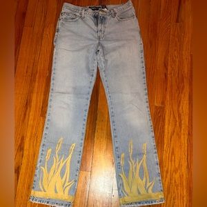 Hand Painted Vintage Express Jeans